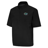 Men's Antigua  Black Florida Gators Brisk Quarter-Zip Windbreaker