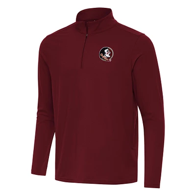 Men's Antigua Garnet Florida State Seminoles Intent Quarter-Zip Top