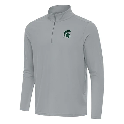 Men's Antigua Michigan State Spartans Intent Quarter-Zip Top