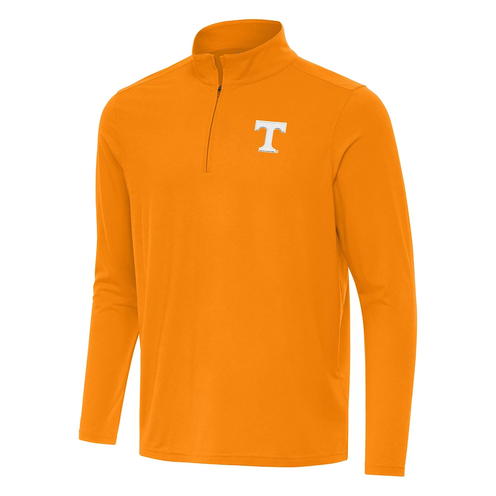 Men's Antigua Tennessee Orange Volunteers Intent Quarter-Zip Top