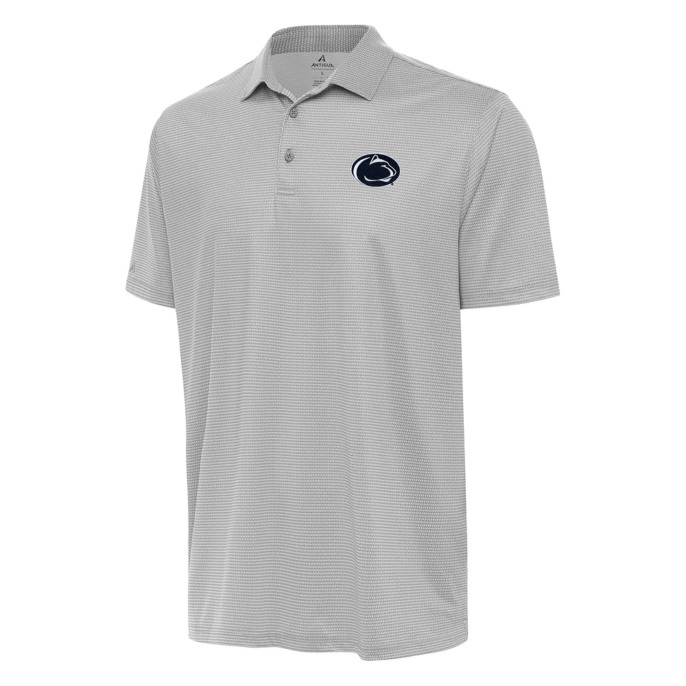 Men's Antigua Gray/White Penn State Nittany Lions Rings Polo