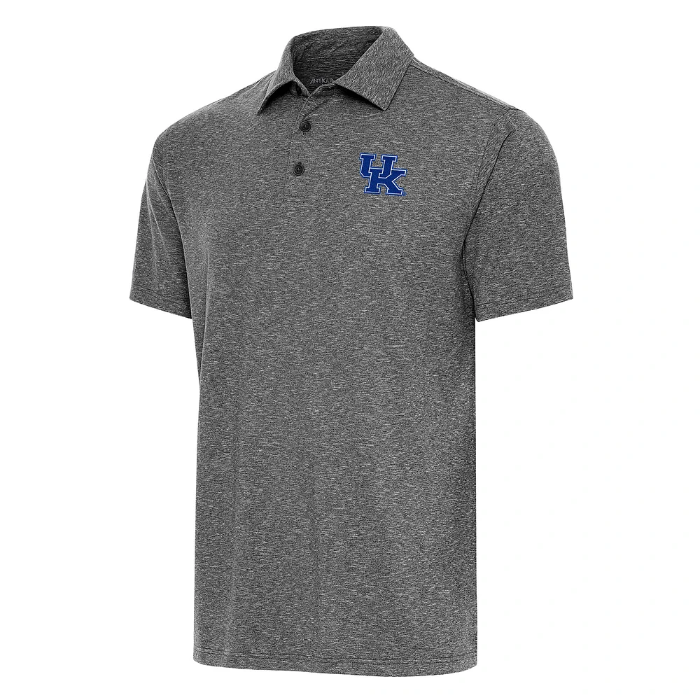 Men's Antigua Heather Black Kentucky Wildcats Big & Tall Par 3 Polo