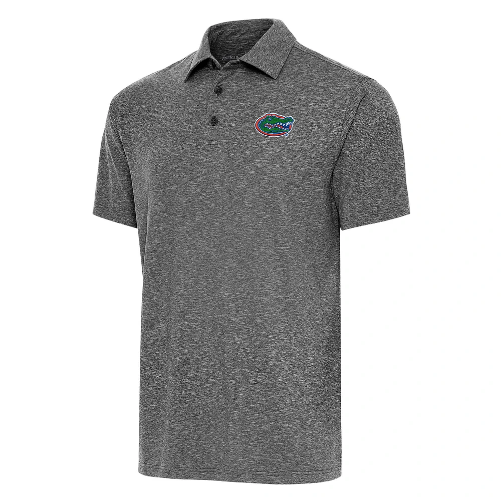 Men's Antigua Heather Black Florida Gators Big & Tall Par 3 Polo