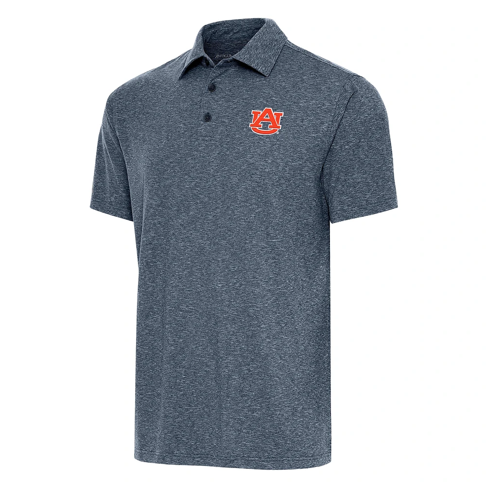 Men's Antigua Heather Navy Auburn Tigers Big & Tall Par 3 Polo