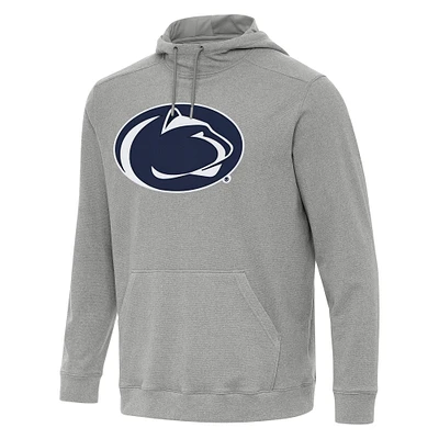Men's Antigua Heather Penn State Nittany Lions Cloud Pullover Hoodie