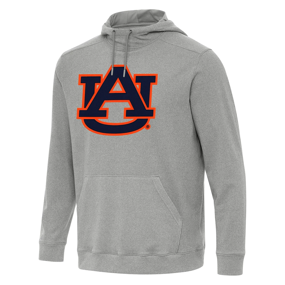 Men's Antigua Heather Auburn Tigers Cloud Pullover Hoodie