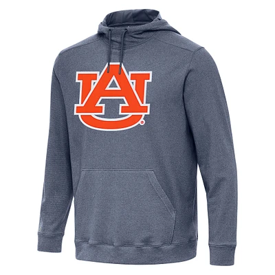 Men's Antigua Heather Navy Auburn Tigers Cloud Pullover Hoodie