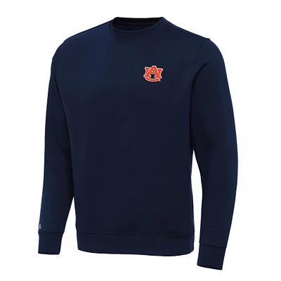 Men's Antigua Navy Auburn Tigers Big & Tall Victory Crewneck Pullover Sweatshirt