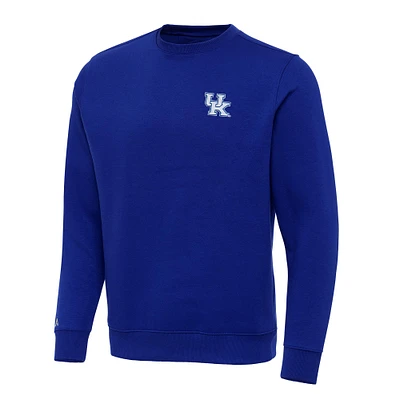 Men's Antigua Royal Kentucky Wildcats Big & Tall Victory Crewneck Pullover Sweatshirt
