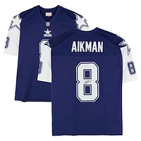 Troy Aikman Dallas Cowboys Autographed 1995 Mitchell & Ness Navy Legacy Jersey