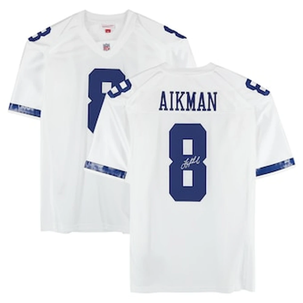 Troy Aikman Dallas Cowboys Autographed 2000 Mitchell & Ness White Authentic Jersey