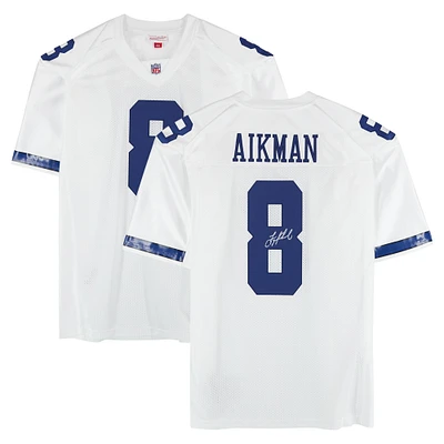 Troy Aikman Dallas Cowboys Autographed 2000 Mitchell & Ness White Authentic Jersey