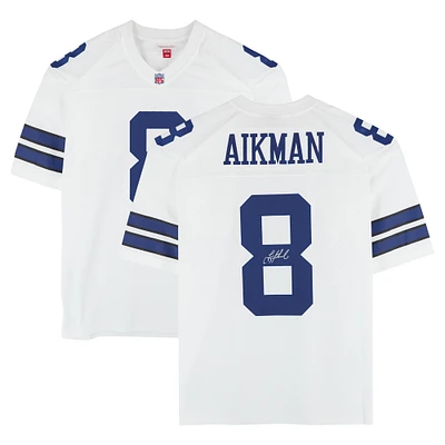 Troy Aikman Dallas Cowboys Autographed 1992 Mitchell & Ness White Legacy Jersey