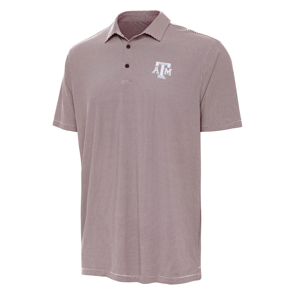 Men's Antigua Maroon Texas A&M Aggies Twine Polo