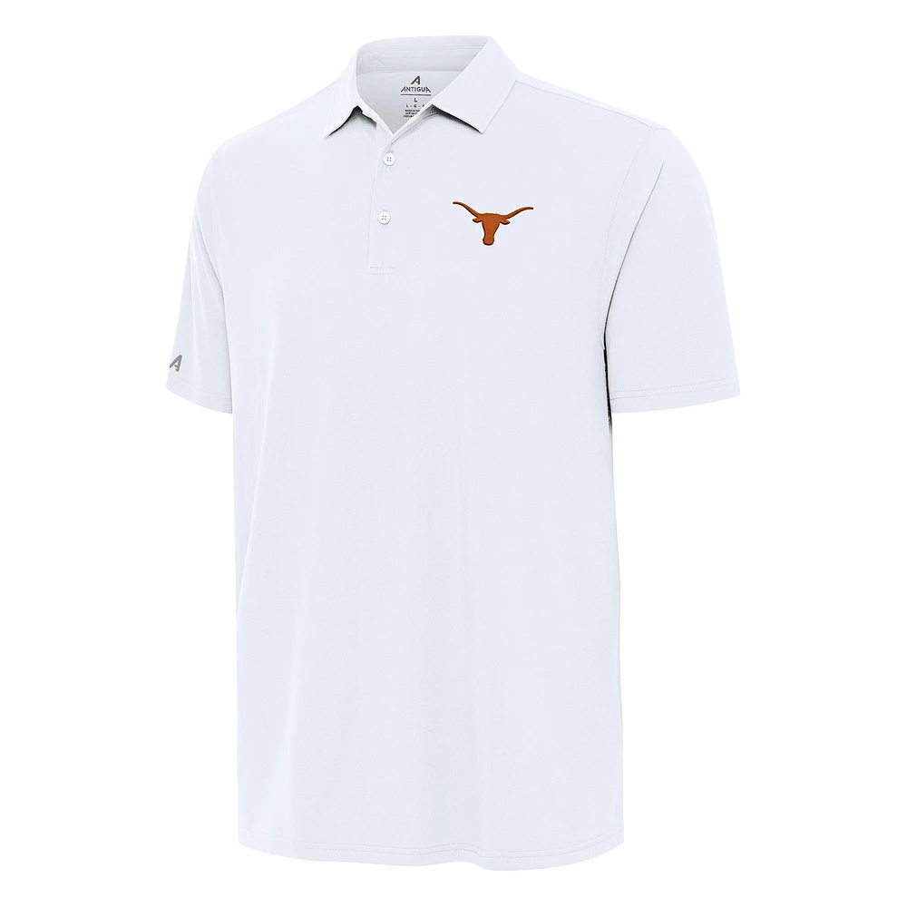 Men's Antigua White Texas Longhorns Era Polo