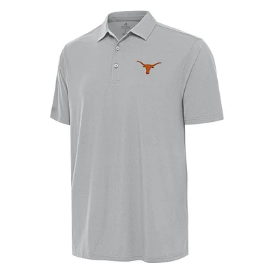 Men's Antigua Gray Texas Longhorns Era Polo