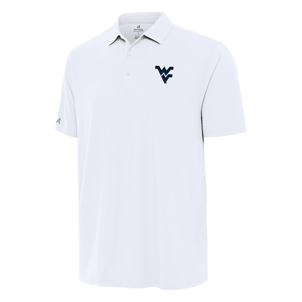 Men's Antigua White West Virginia Mountaineers Era Polo
