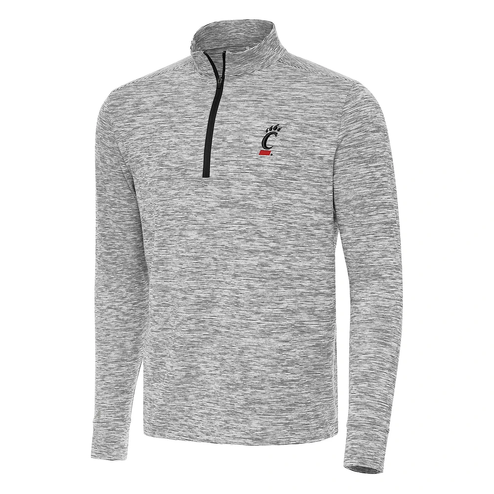 Men's Antigua Black Cincinnati Bearcats Cause Quarter-Zip Top