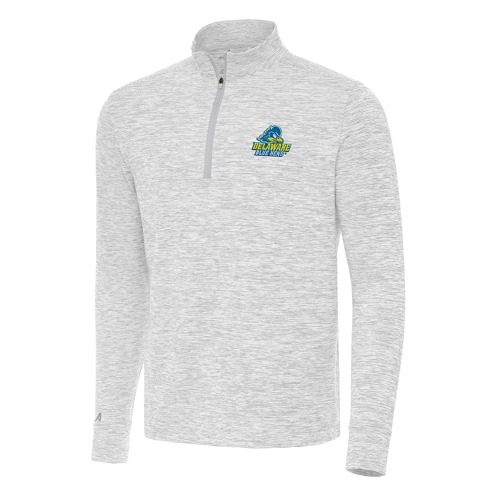 Men's Antigua Gray Delaware Fightin' Blue Hens Cause Quarter-Zip Top
