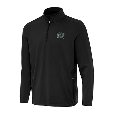 Men's Antigua Hawaii Rainbow Warriors Perilous Quarter-Zip Sweatshirt