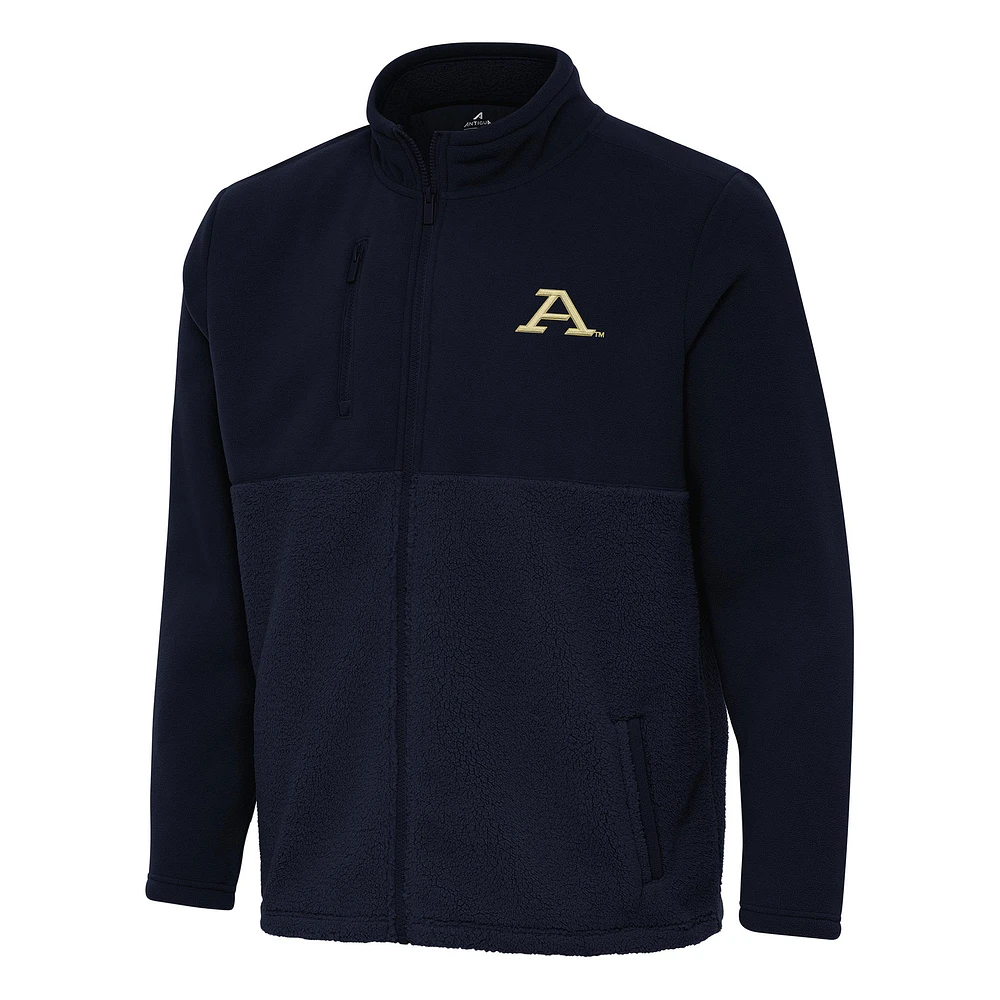 Men's Antigua Navy Akron Zips Daily Fused Full-Zip Jacket