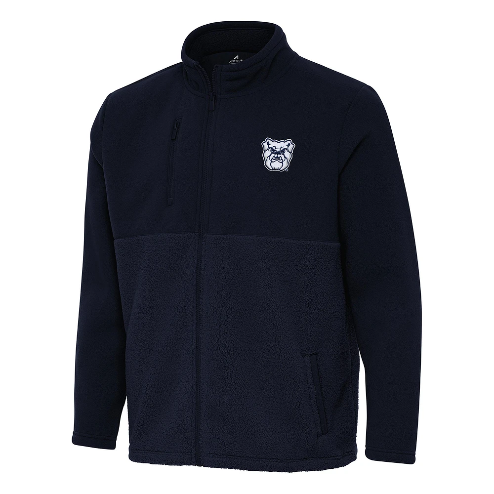Men's Antigua Navy Butler Bulldogs Daily Fused Full-Zip Jacket