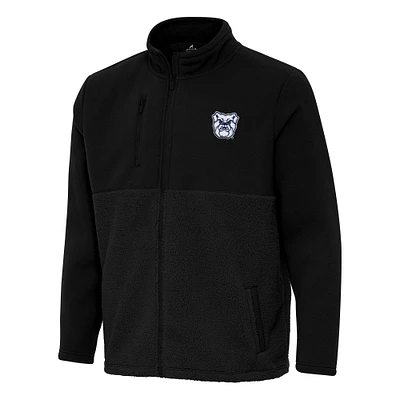 Men's Antigua Black Butler Bulldogs Daily Fused Full-Zip Jacket