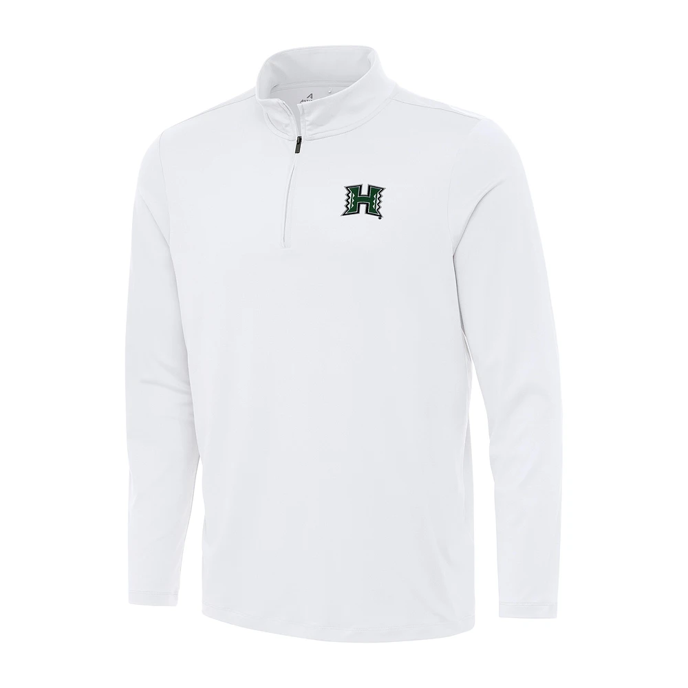 Men's Antigua Hawaii Rainbow Warriors Reprocess Quarter-Zip Top