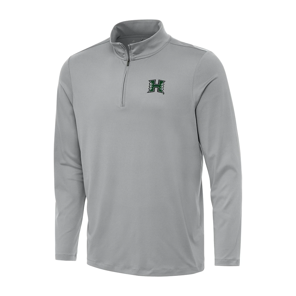 Men's Antigua Hawaii Rainbow Warriors Reprocess Quarter-Zip Top