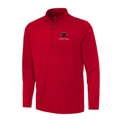 Men's Antigua Scarlet Arkansas State Red Wolves Reprocess Quarter-Zip Top