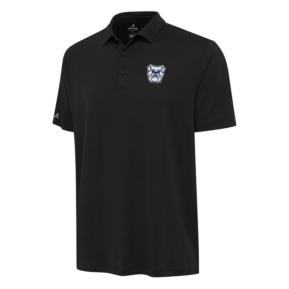 Men's Antigua Black Butler Bulldogs Reprocess Polo