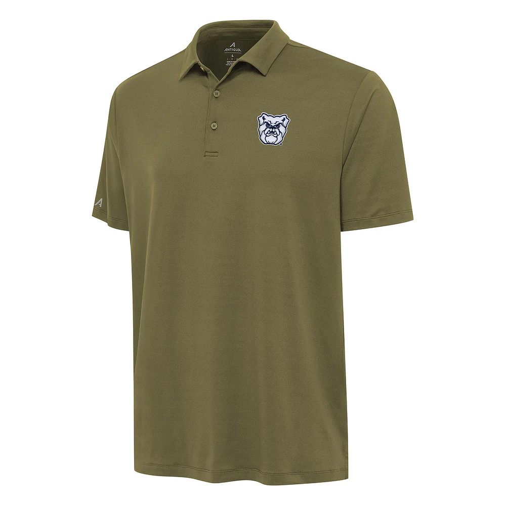 Men's Antigua Olive Butler Bulldogs Reprocess Polo