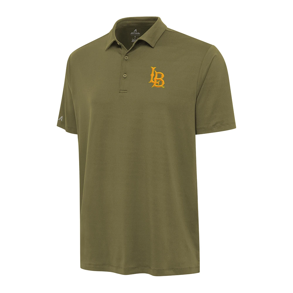Men's Antigua Olive Cal State Long Beach The Reprocess Polo