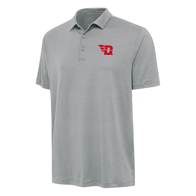 Men's Antigua Gray Dayton Flyers Reprocess Polo