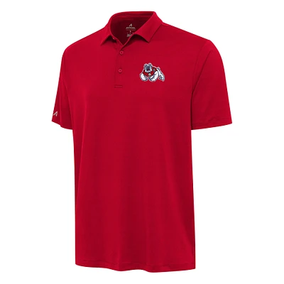 Men's Antigua Red Fresno State Bulldogs Reprocess Polo