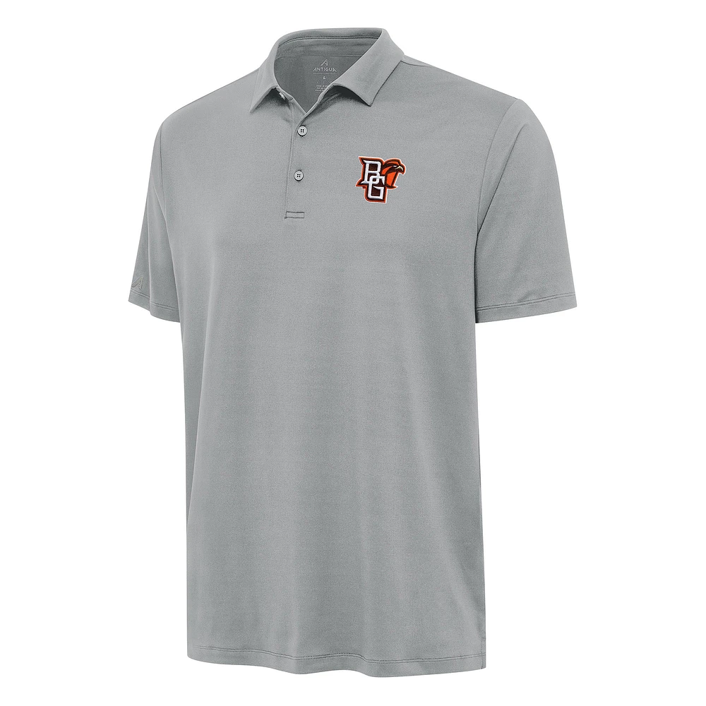 Men's Antigua Gray Bowling Green St. Falcons Reprocess Polo