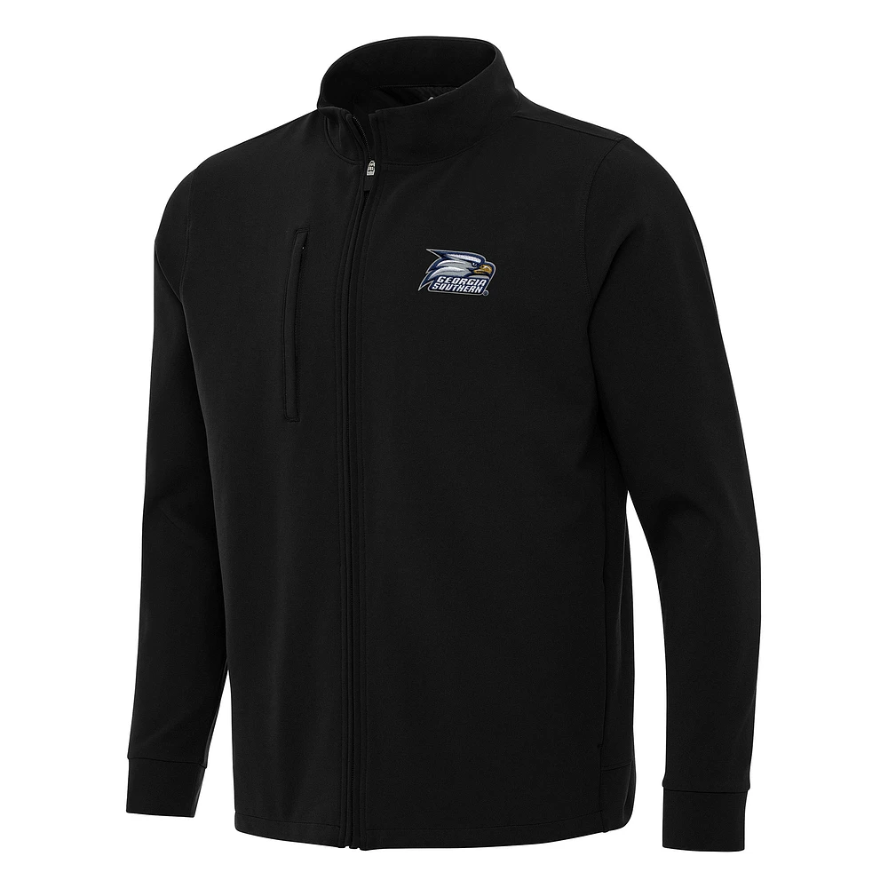Men's Antigua Georgia Southern Eagles Regard Full-Zip Jacket
