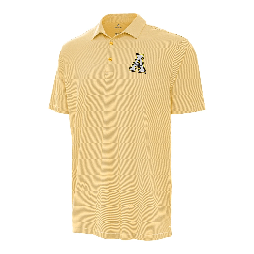 Men's Antigua Gold Appalachian State Mountaineers Twine Polo