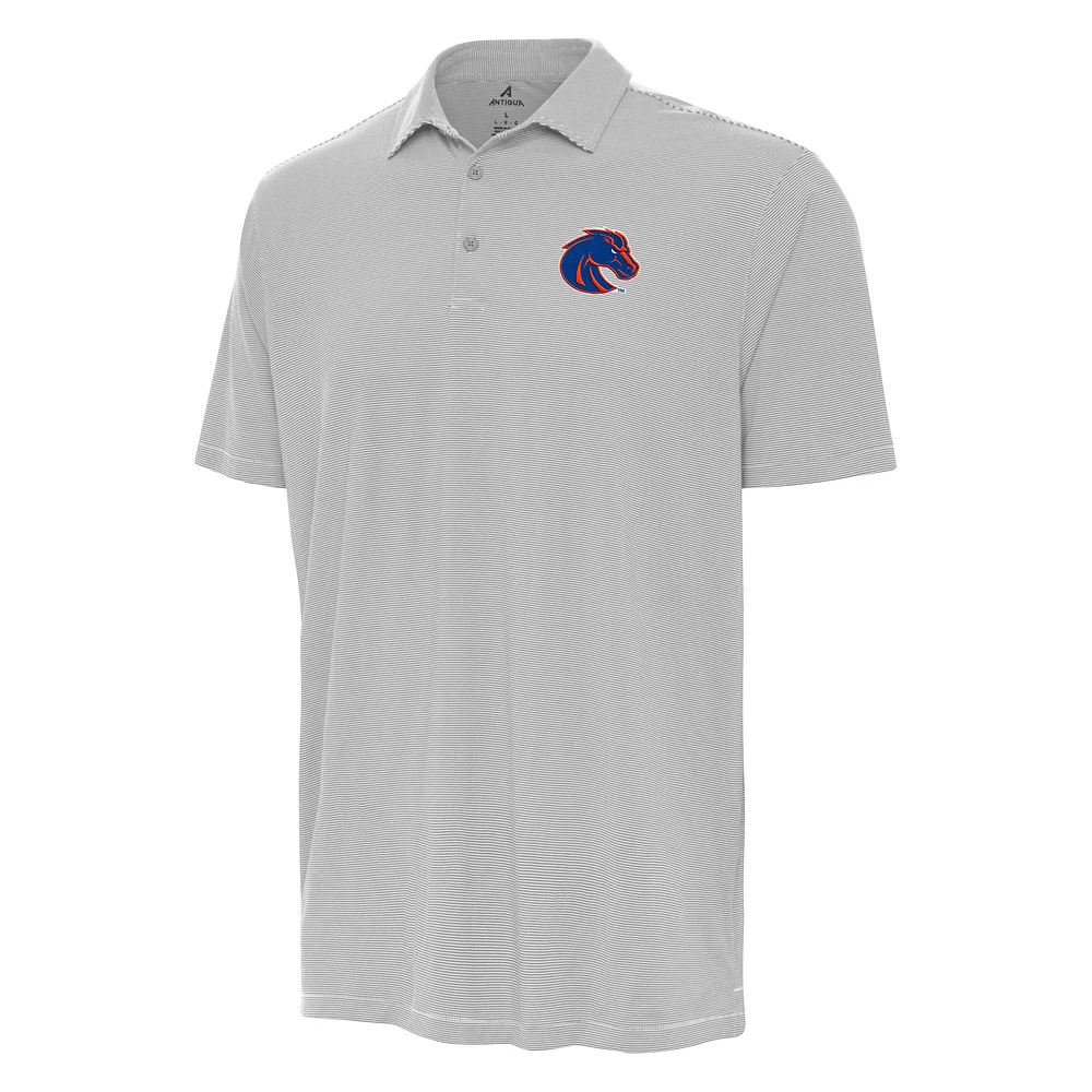 Men's Antigua Gray Boise State Broncos Twine Polo
