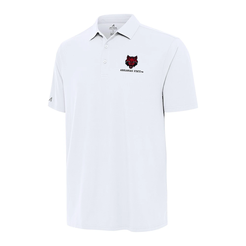 Men's Antigua White Arkansas State Red Wolves Era Polo