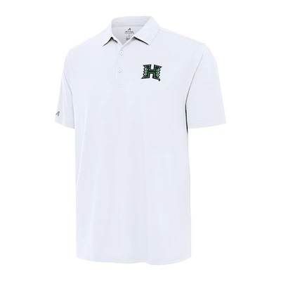 Men's Antigua White Hawaii Rainbow Warriors Era Polo
