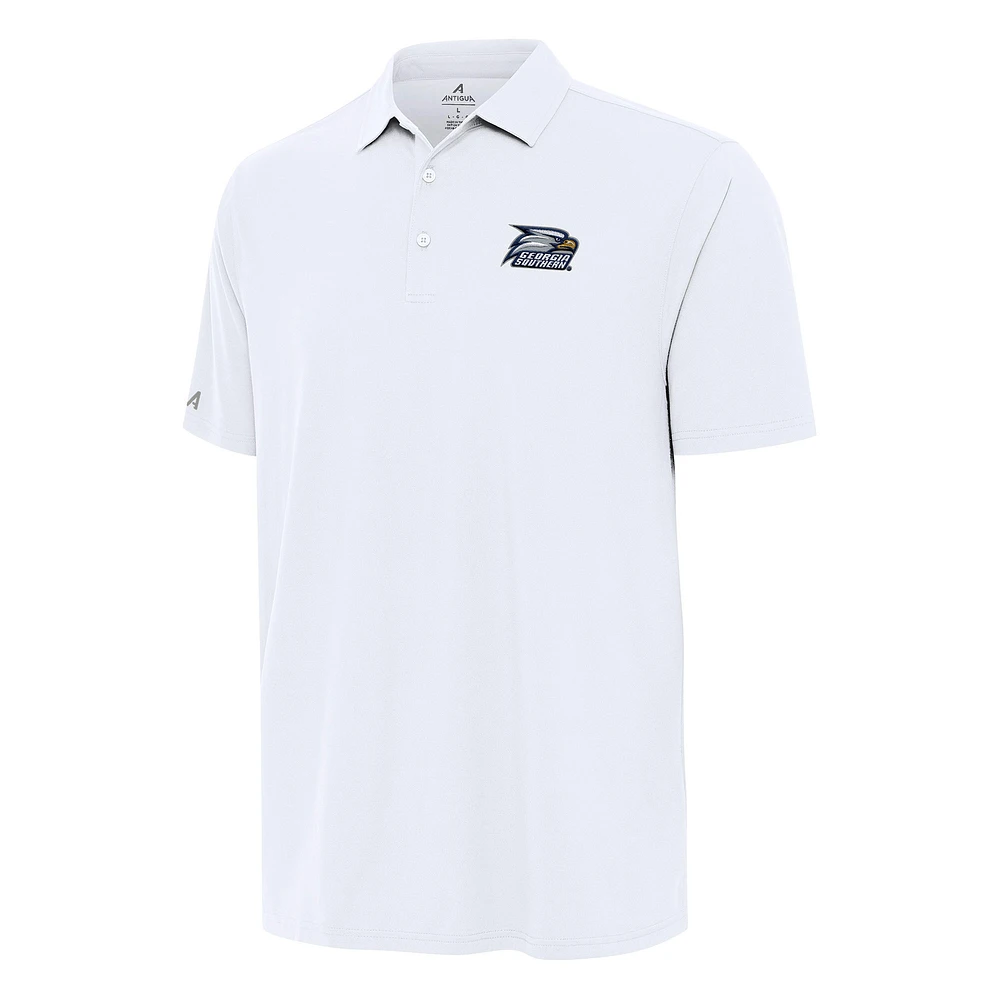 Men's Antigua White Georgia Southern Eagles Era Polo