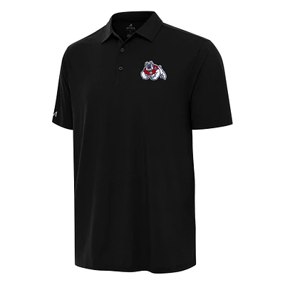 Men's Antigua Black Fresno State Bulldogs Era Polo