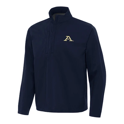 Men's Antigua Navy Akron Zips Brisk Quarter-Zip Windbreaker