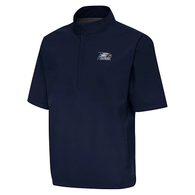 Men's Antigua  Navy Georgia Southern Eagles Brisk Quarter-Zip Windbreaker