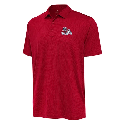 Men's Antigua Red Fresno State Bulldogs Ellipse Polo