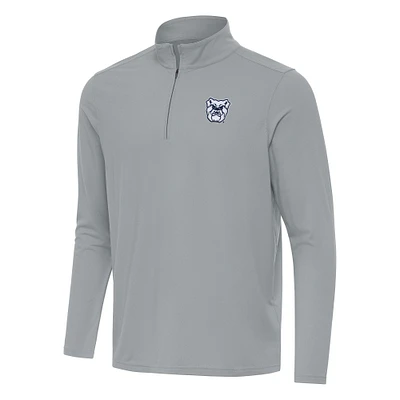 Men's Antigua Gray Butler Bulldogs Intent Quarter-Zip Top