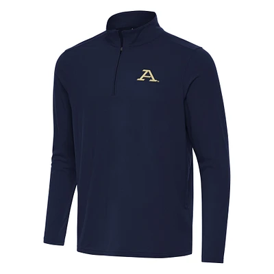 Men's Antigua Navy Akron Zips Intent Quarter-Zip Top