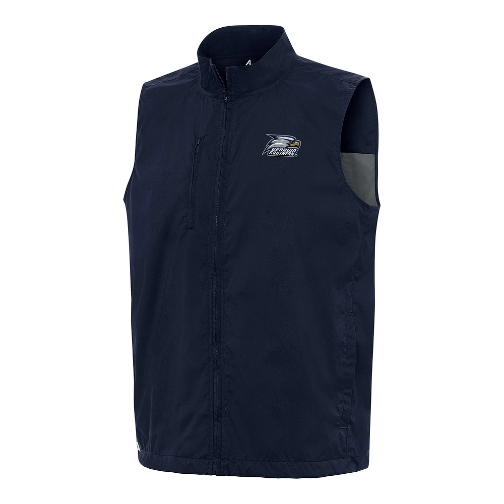 Men's Antigua Navy Georgia Southern Eagles Brisk Full-Zip Vest