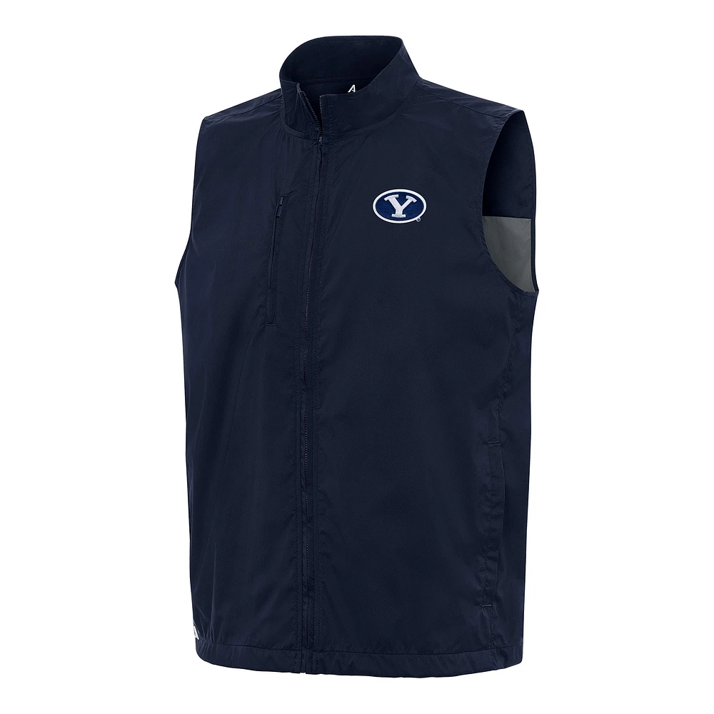 Men's Antigua Navy BYU Cougars Brisk Full-Zip Vest